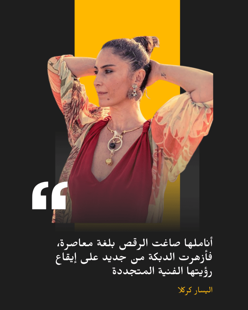 Alissar Caracalla, choreographer and artistic director of Caracalla Dance Theatre, innovating Dabke choreography for global stages.