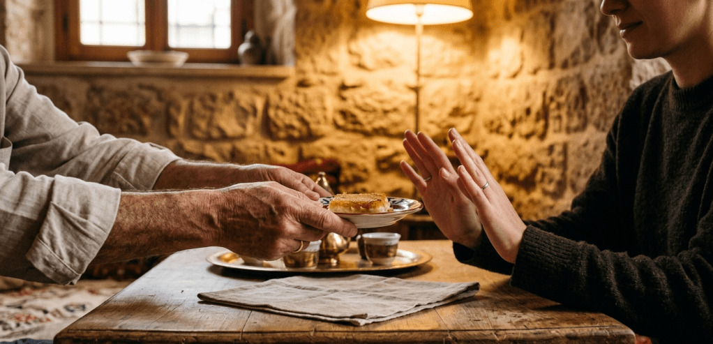 When someone insists twice…
 they mean it