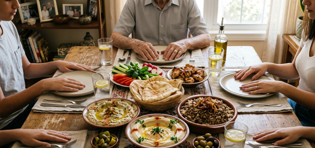 You never start eating... before the older ones