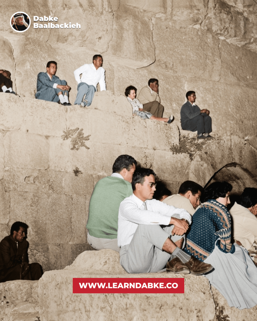 No seats left, so they sat on the stones, Baalbek nights-Restored by Zorba Academy