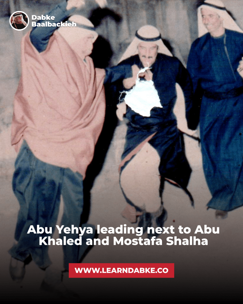 Abu Yehya leading next to Abu Khaled and Mostafa Shalha