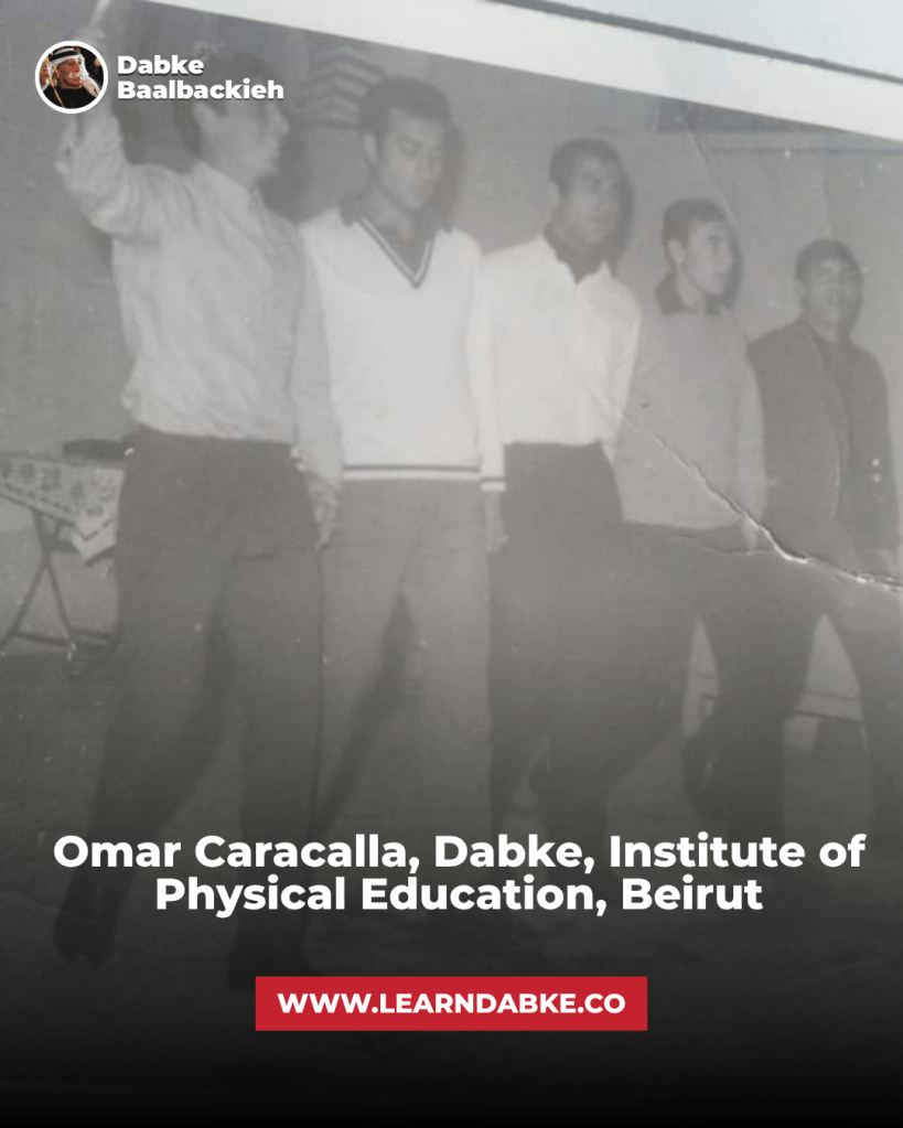 Omar Caracalla, Dabke, Institute of Physical Education, Beirut