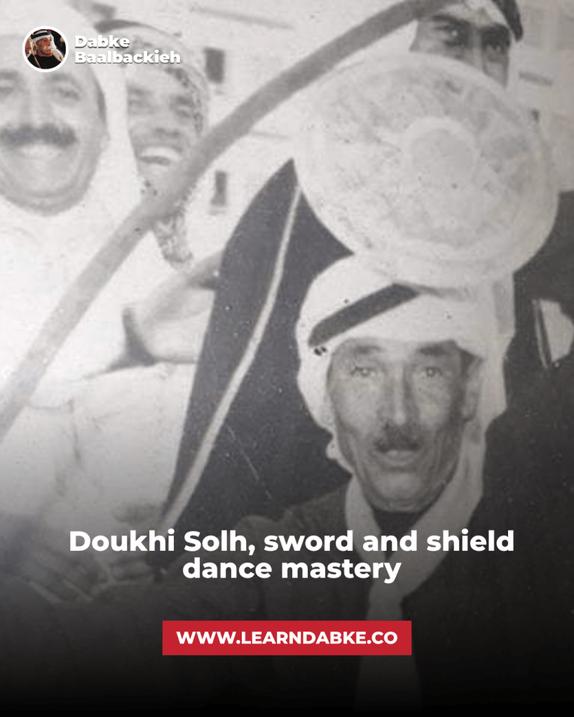 Doukhi Solh, sword and shield dance mastery