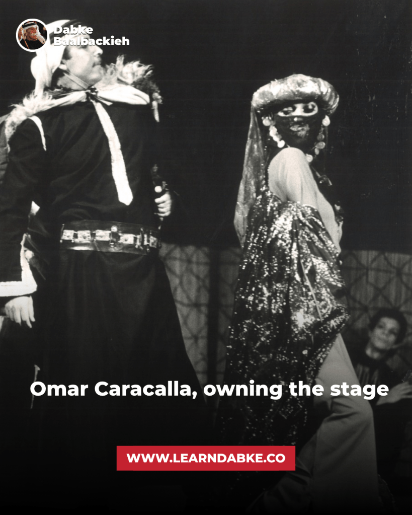 Omar Caracalla, owning the stage