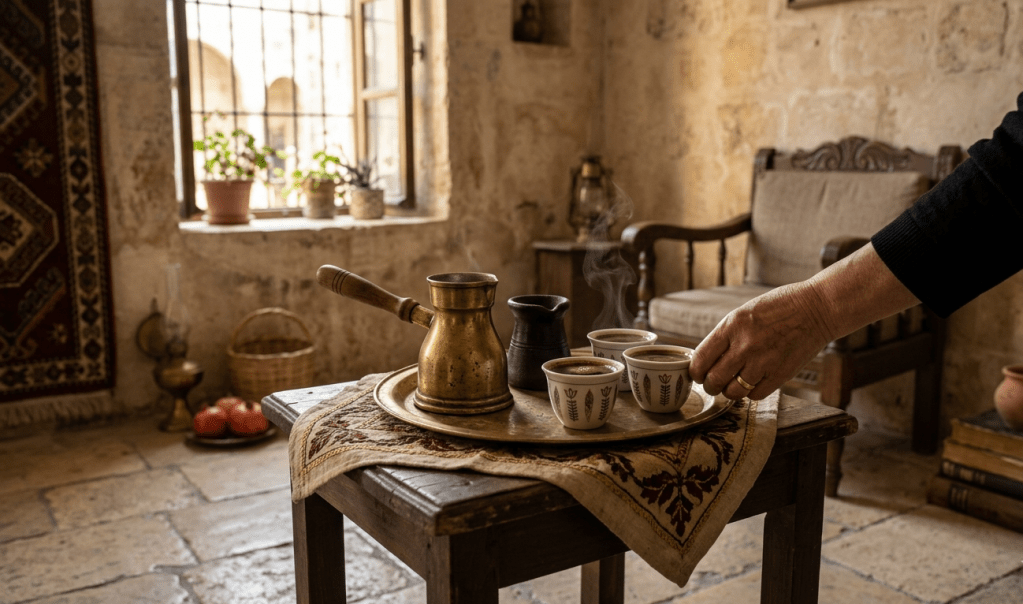 Lebanese coffee: the ritual that organizes hospitality