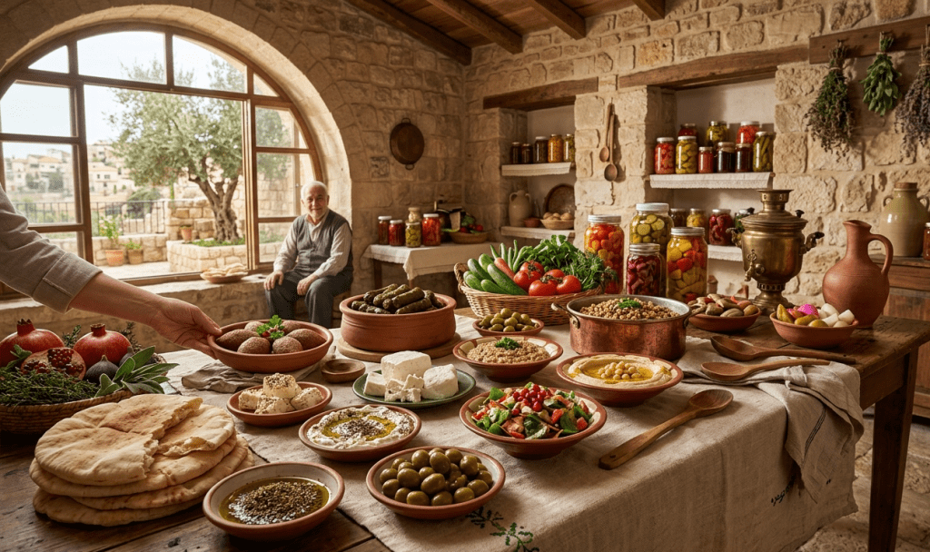 Lebanese Food Heritage: Mouneh, Tannour Bread, and Coffee in Traditional Lebanese Life