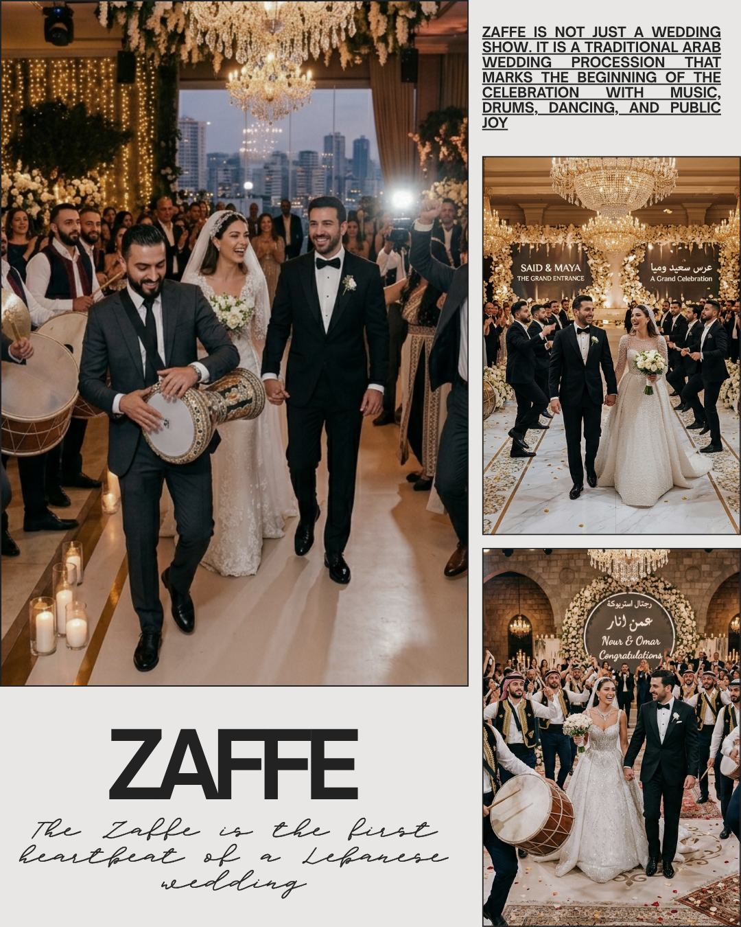 Traditional or Modern Zaffe? How Lebanese Couples Are Personalizing Their Wedding Entrance